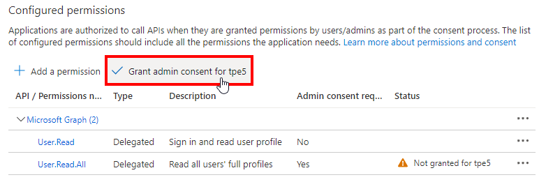 Depending on the required permissions, the admin needs to grant the consent for the application.