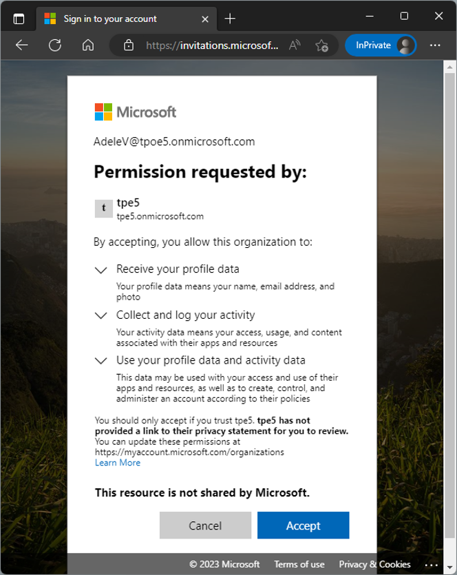 User Consent to Application Permissions