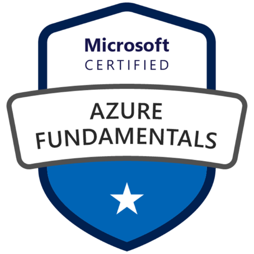 This image shows a logo of Azure Fundamentals.