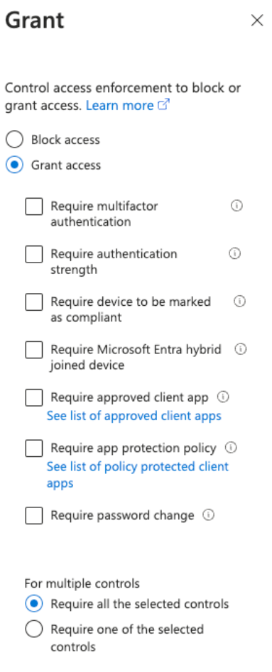 Screenshot showing how to require multifactor authentication.